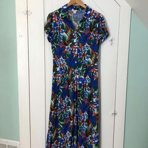 J. Crew Floral Maxi Dress Sz. S